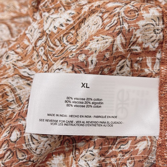 Sam Edelman Fall color Women's Clementine Puff Sleeve Floral Top - Picture 10 of 11